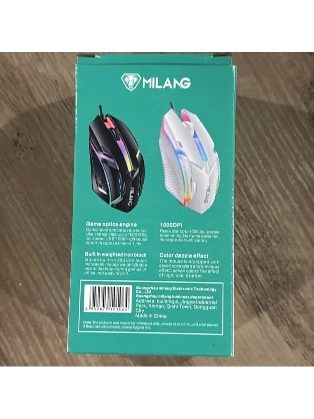 Milang gaming mouse